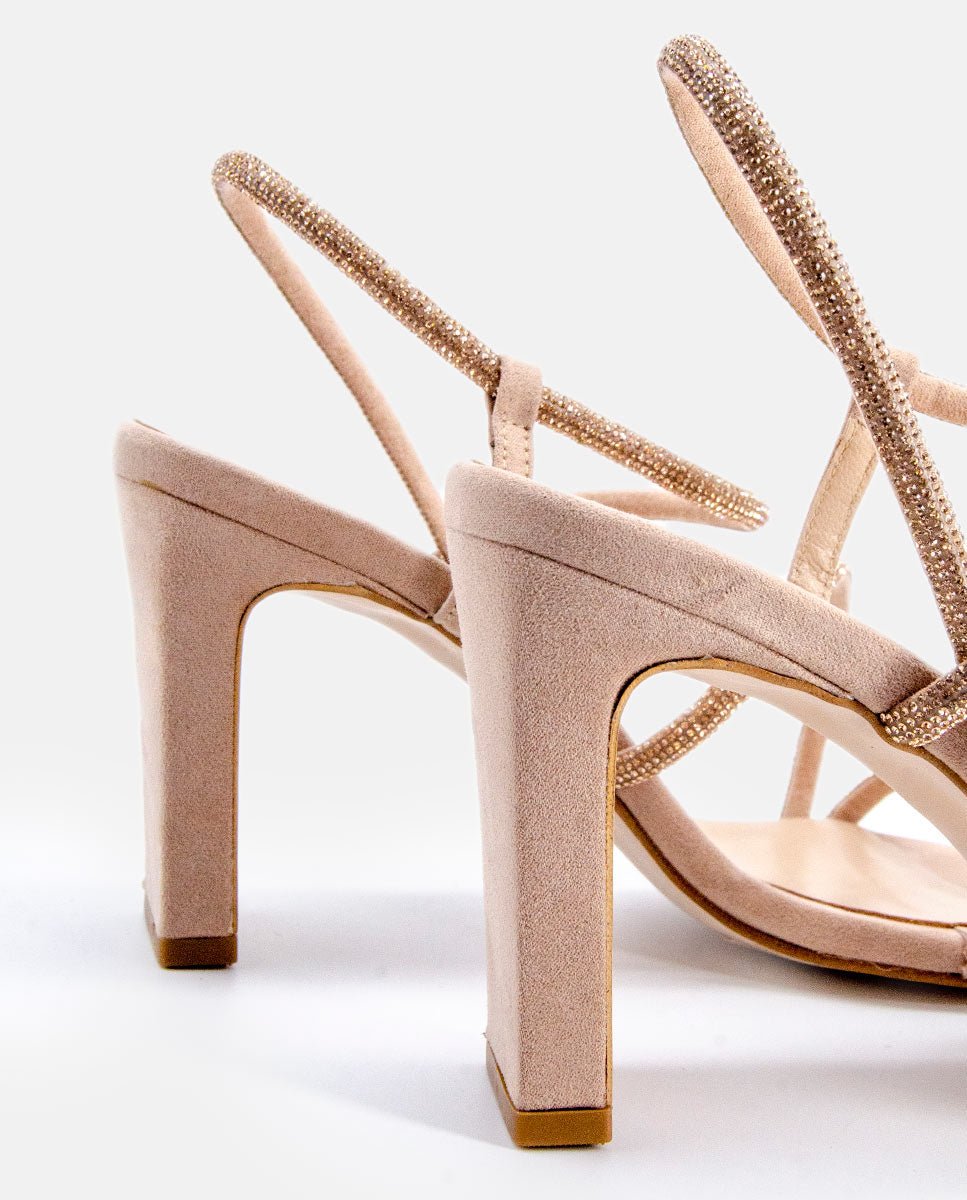 Sandalias de tacón Elma Natural - cuchy.es