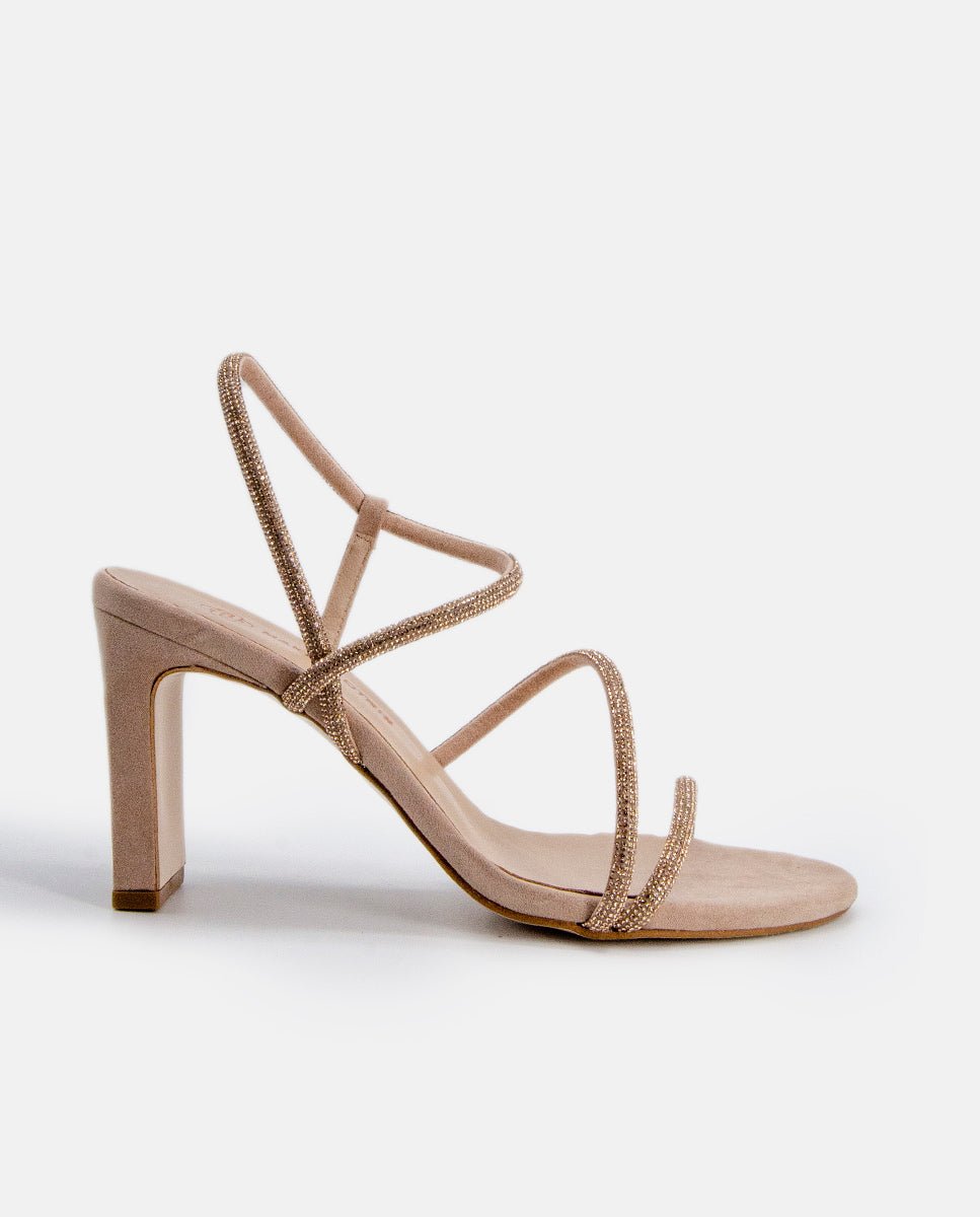 Sandalias de tacón Elma Natural - cuchy.es