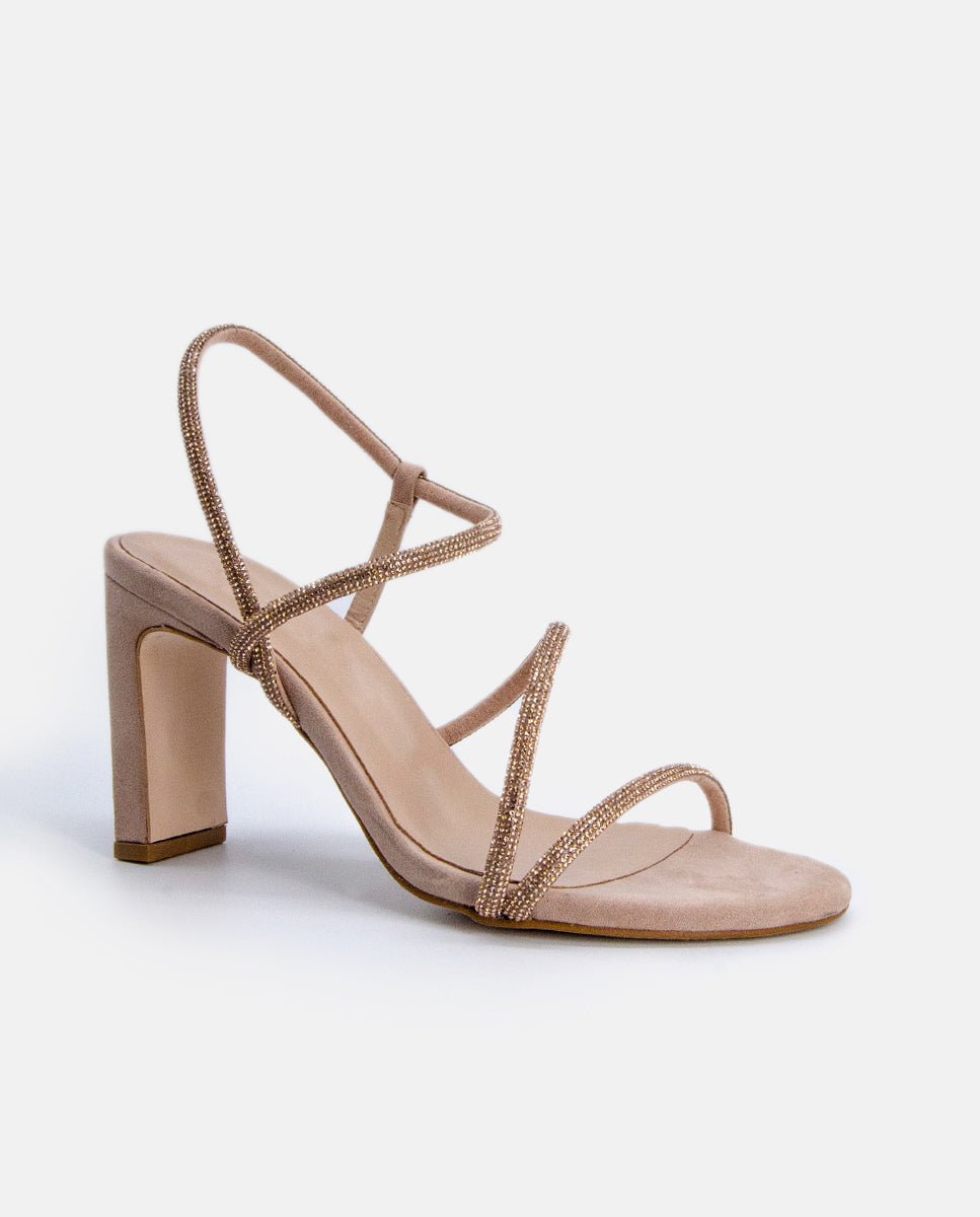 Sandalias de tacón Elma Natural - cuchy.es