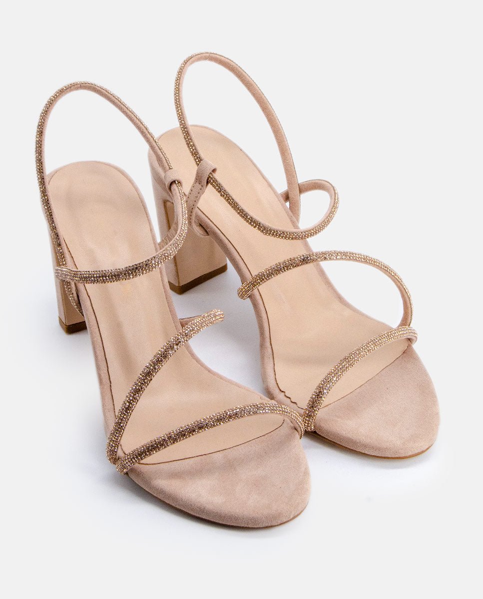 Sandalias de tacón Elma Natural - cuchy.es