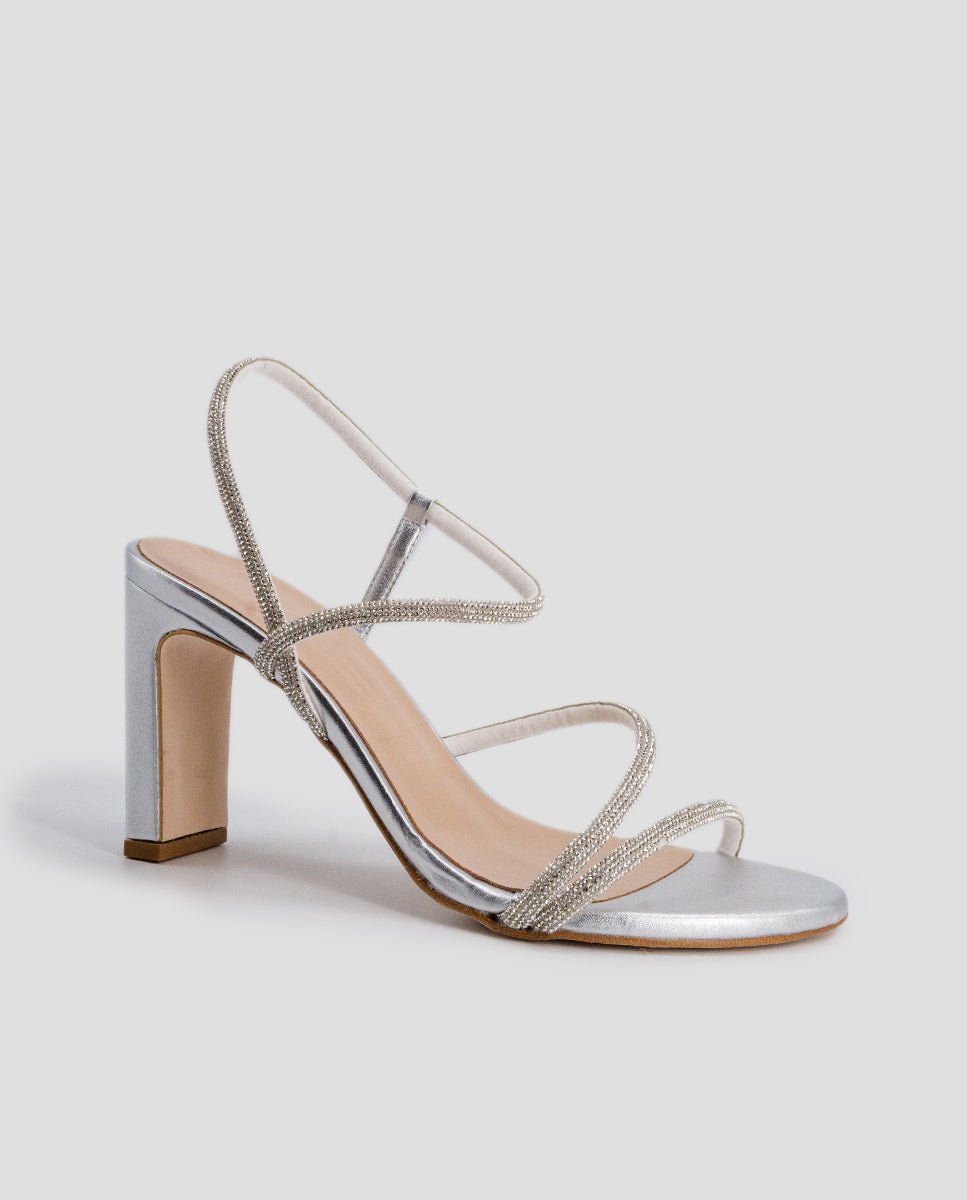 Sandalias de tacón Elma Silver - cuchy.es
