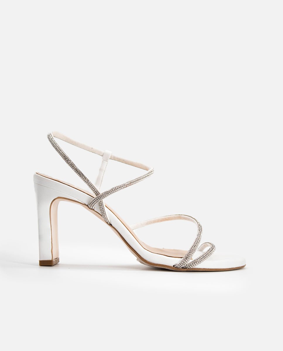 Sandalias de tacón Elma White - cuchy.es