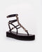 Sandalias Plaka Silver Plataforma Black - cuchy.es
