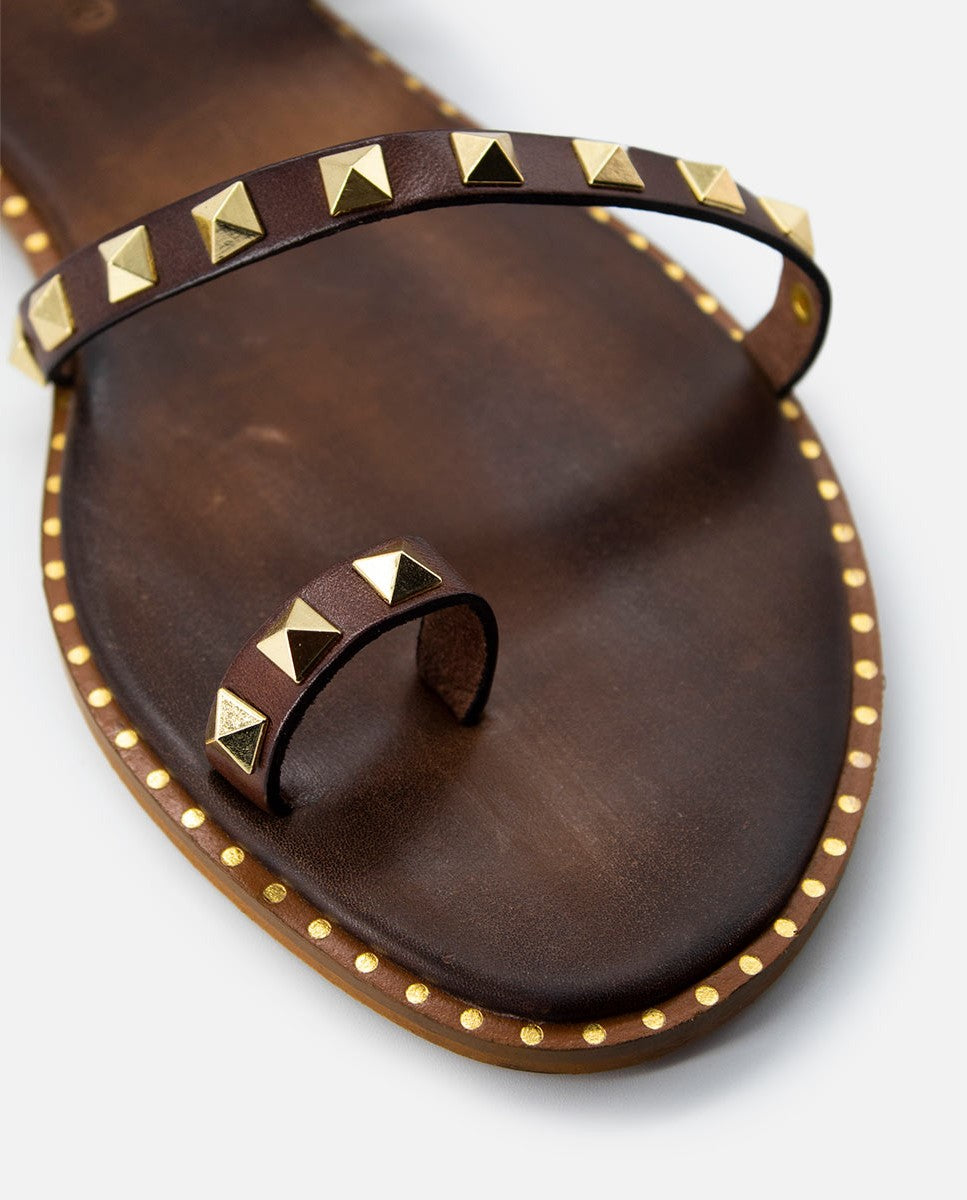 Greek leather sandal | Delta Choco