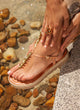 Sandalias griegas de piel | Milos Plataforma Natural